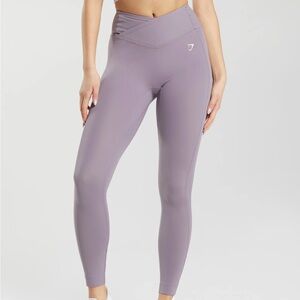 Gymshark Women's High-Waisted Crossover Leggings JM3 Slate Lavender Small